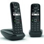 Gigaset AS690 Duo Teléfono Inalámbrico Negro